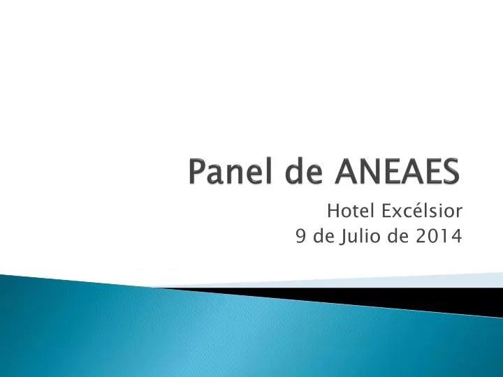 panel de aneaes