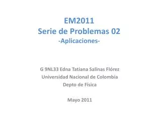 em2011 serie de problemas 02 aplicaciones