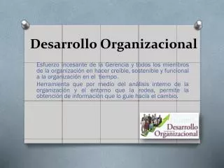 desarrollo organizacional