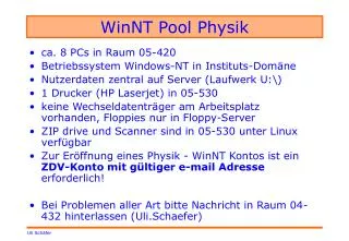 winnt pool physik