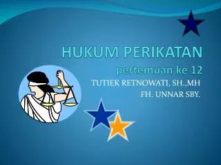 hukum perikatan pertemuan ke 12