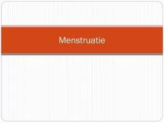 Menstruatie