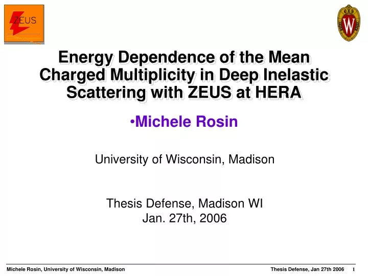 energy dependence of the mean charged multiplicity in deep inelastic scattering with zeus at hera