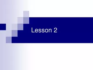 Lesson 2