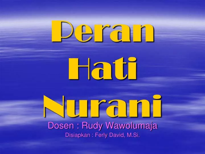 peran hati nurani