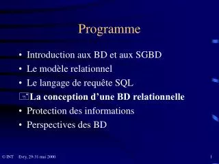 programme