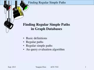 Finding Regular Simple Paths in Graph Databases