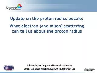Update on the proton radius puzzle: