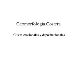 geomorfolog a costera