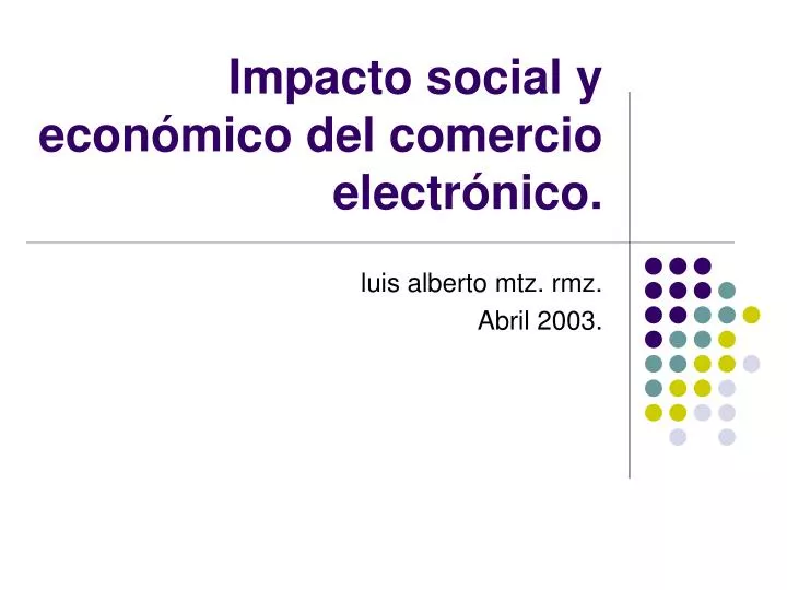 impacto social y econ mico del comercio electr nico
