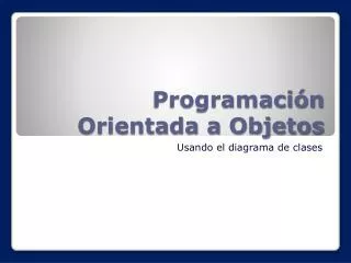 programaci n orientada a objetos