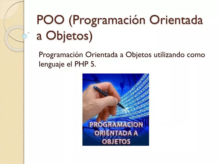 poo programaci n orientada a objetos