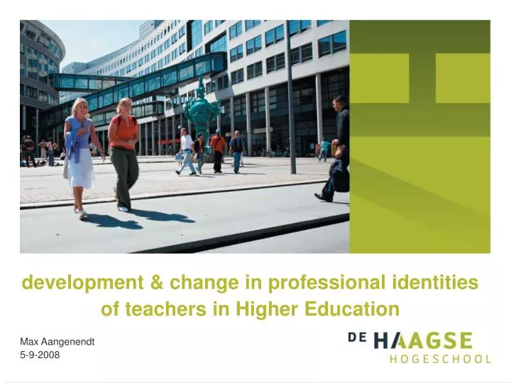 development change in professional identities of teachers in higher education