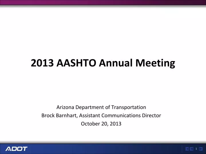 2013 aashto annual meeting