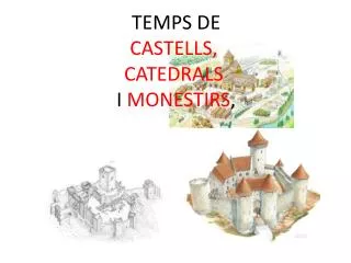 TEMPS DE CASTELLS, CATEDRALS I MONESTIRS ,