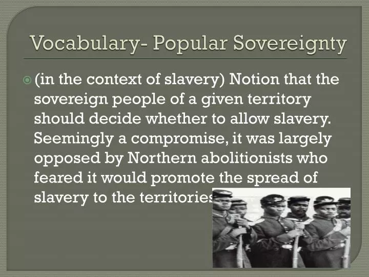 vocabulary popular sovereignty
