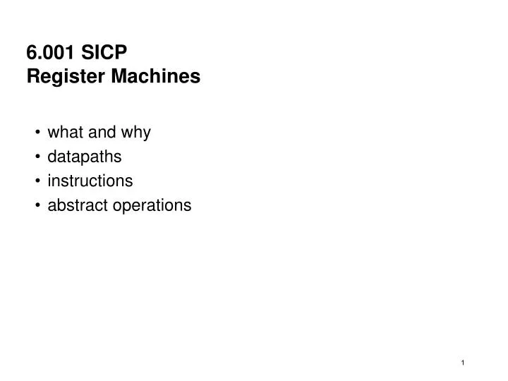 6 001 sicp register machines