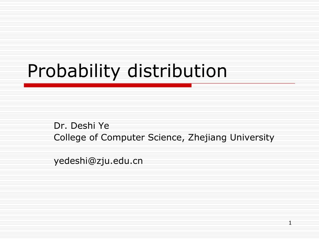 PPT - Probability distribution PowerPoint Presentation, free download ...