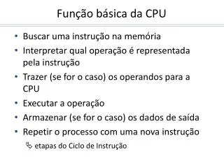 fun o b sica da cpu
