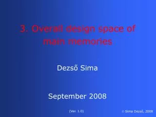 Dezs? Sima September 2008