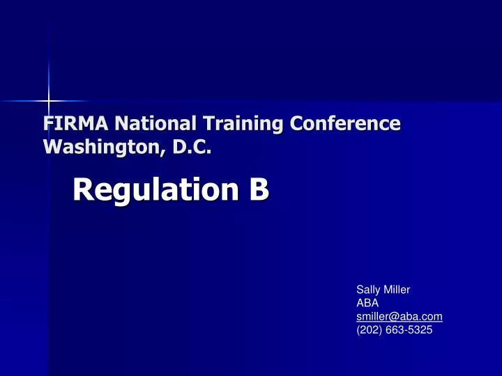 firma national training conference washington d c