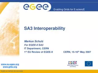 SA3 Interoperability