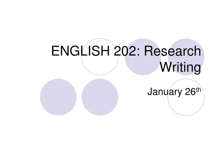 english 202 research writing