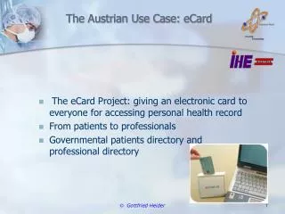 The Austrian Use Case: eCard