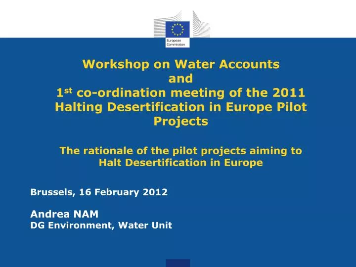 brussels 16 february 2012 andrea nam dg environment water unit