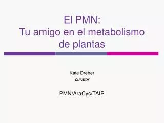 El PMN: Tu amigo en el metabolismo de plantas