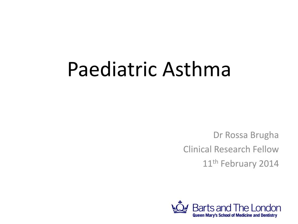 PPT - Paediatric Asthma PowerPoint Presentation, free download - ID:3916892