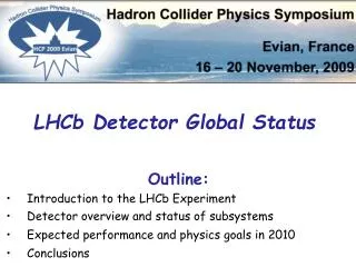 LHCb Detector Global Status