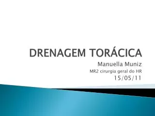 Ppt Drenagem Tor Cica Powerpoint Presentation Free Download Id