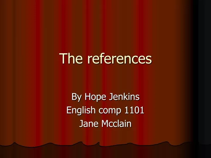 the references