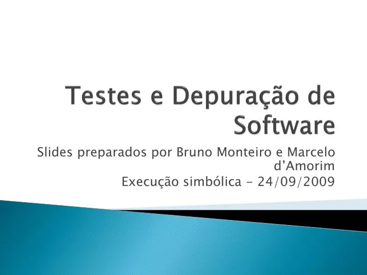 testes e depura o de software