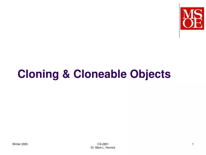 cloning cloneable objects