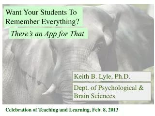 Want Your Students To Remember Everything?