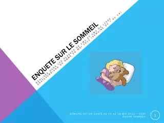 enquete sur le sommeil