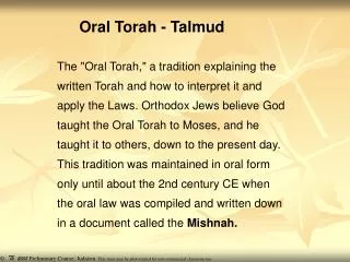 Oral Torah - Talmud