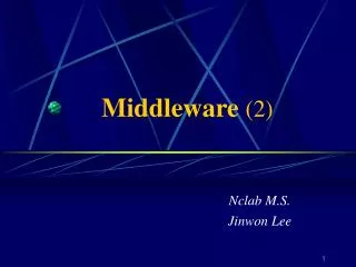 Middleware (2)