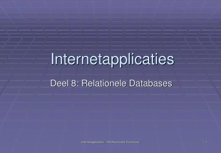 internetapplicaties