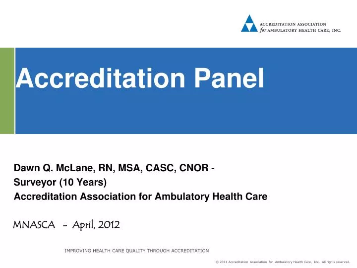 accreditation panel