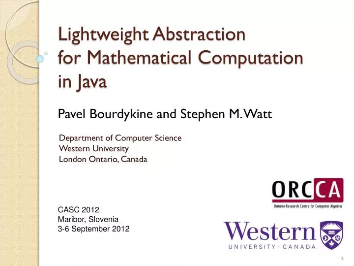 lightweight abstraction for mathematical computation in java