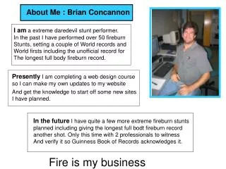 About Me : Brian Concannon
