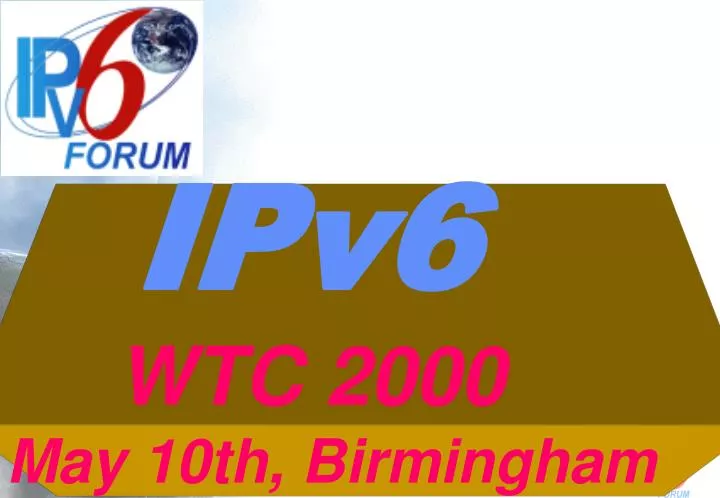 ipv6 wtc 2000 may 10th birmingham