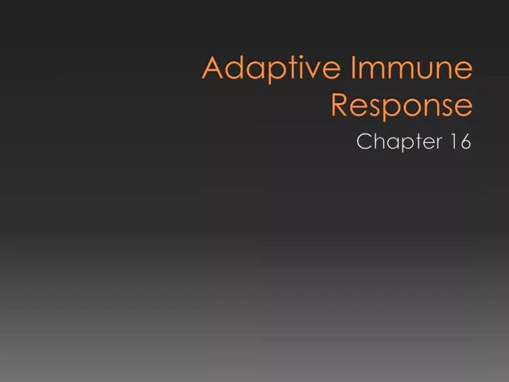 adaptive immune response