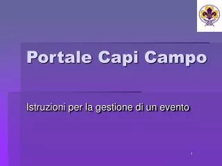 portale capi campo