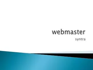 webmaster