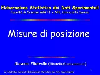 misure di posizione