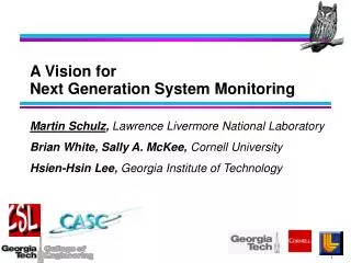 A Vision for Next Generation System Monitoring